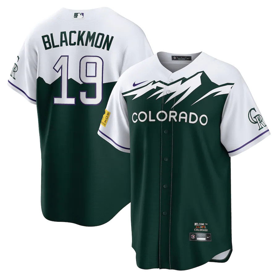 Men's Colorado Rockies Charlie Blackmon #19 Green 2022 City Connect Jersey